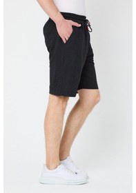 Resim MMetalic Erkek Siyah Regular Fit Şort & Bermuda 