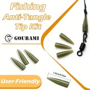 Resim 102 Adet Hızlı Değiştirme Kauçuk Kanca Kılıfları - Saç & Ronnie Rigs için Dayanıklı PVC Balıkçılık Hattı Bağlantı Elemanları, Karışık Renklerde Kullanımı Kolay Balıkçılık Aksesuarları (Yeşil, Siyah) - 1.4cm Uzunluk, 0.5cm Çap, Balıkçılık Rig Aksesuarları | Verimli Balıkçılık Aksesuarı | Dayanıklı Balıkçılık Kılıfları 