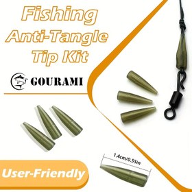 Resim 102 Adet Hızlı Değiştirme Kauçuk Kanca Kılıfları - Saç & Ronnie Rigs için Dayanıklı PVC Balıkçılık Hattı Bağlantı Elemanları, Karışık Renklerde Kullanımı Kolay Balıkçılık Aksesuarları (Yeşil, Siyah) - 1.4cm Uzunluk, 0.5cm Çap, Balıkçılık Rig Aksesuarları | Verimli Balıkçılık Aksesuarı | Dayanıklı Balıkçılık Kılıfları 