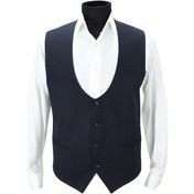 Resim Mentor Regalo Büyük Beden U Yaka Yelek Lacivert Armürlü 52009 Lacivert 