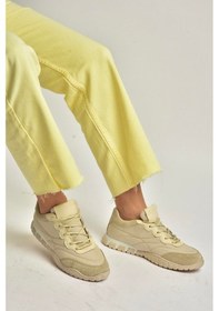 Resim Fox Shoes Y312515704 Bej Kumaş Kadın Spor Ayakkabı Sneakers Bej 