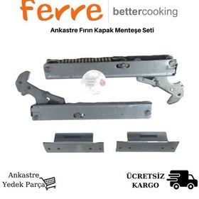 Resim Ferre Uyumlu Ankastre Fırın Kapak Menteşe Seti Yedek Parça - 368200697 