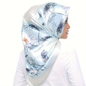 Resim 1 adet 90 * 90 cm kare sıcak şal, dış mekan eşarp, mevsimlik ince baskılı eşarp, popüler büyük mendil, modaya uygun klima odası eşarpi, pembe, sarı, göl mavisi, kadın yeni eşarp 