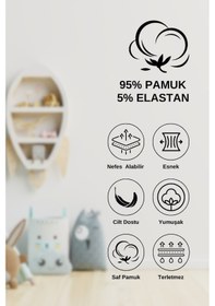 Resim Alya Underwear Kız Çocuk Kalpli Dokuma Lastik Pamuklu Kumaş Slip Külot 5'li Paket 5 Adet Beyaz Siyah Beyaz Ten T01 