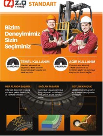 Resim ATİRE Atire 27x10-12 Segmanlı Standart Achiever İz Bırakmayan Forklift Lastiği 
