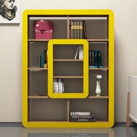 Resim Variant Concept Orkide Kitaplık Ceviz - Sarı 