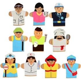 Resim MESLEKLER KUKLA SETİ 10 LU 