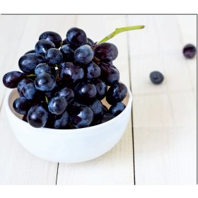 Resim Olinpa Cam Ocak Arkası Koruyucu | Siyah Üzüm Desenli 