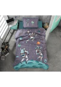 Resim Clasy Ranforce Tek Kişilik Yatak Örtüsü Seti Space 