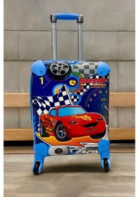 Resim Nishev Speedy Cars Man Erkek Çocuk Valizi Mavi Mavi 