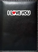 Resim Promosyon Denizi I Love You 8 Görselli Siyah Ruhsat Kabı 