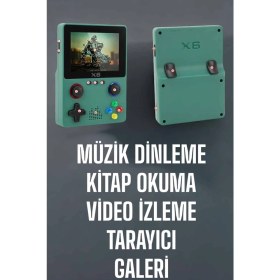 Resim Ergün Store 3.5 Inç Ekran 1000 Oyunlu Oyun Konsolu El Atarisi Miüzik Dinleme ve Kitap Okuma - Lisinya 