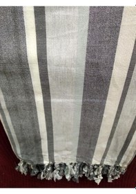 Resim Mandaş Cotton Pamuk Keten Peştemal (100X180)-Melisa 