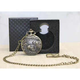 Resim Özel Kutulu Antik Filli Köstekli Saat 