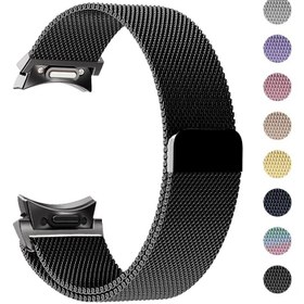 Resim 1pc Şık Milanese Döngü Bant, Paslanmaz Çelik Mesh Kolye ile Manyetik Klap için Samsung Galaxy Watch 7/6/5/4 Classic/Pro, Erkek ve Kadınlar için Metal Bileklik 