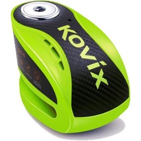 Resim Kovix KNX10-FG Alarmlı Disk Kilit Yeşil-59650 