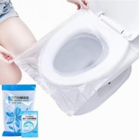 Resim Hype Store Tek Kullanımlık Hijyenik Klozet Kapağı Örtüsü - 50 Adet, Seyahat İçin İdeal 