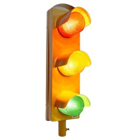 Resim MESAN Ø100 Üçlü Multi Led Trafik Lamba 220vac Ms 8027.1.3.2.110-220va 