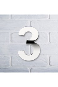 Resim Trend Pleksi Yapışkanlı Pleksi Gümüş Ayna 3 Numara (10cm Yükseklik) 