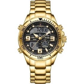 Resim Hanyang Altın Siyah Lıge Erkekler Izle En Lüks Marka Büyük Arama Spor Askeri Saatler Erkek Chronograph Kuvars Kol Saati Tarih Erkek Saat Reloj Hombre (Yurt Dışından) 