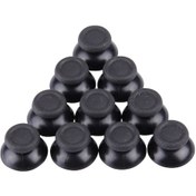 Resim Cbtx Ps4 Siyah İçin 10 Pcs Denetleyici Joystick 3d Analog Kapak 
