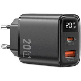 Resim Wiwu Wi-G009 Firefly Serisi GaN Tech PD Hızlı Şarj Özellikli Şarj Başlığı 20W - Siyah 