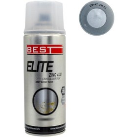 Resim Best Elit Alüminyum Çinko Sprey Boya 400 Ml Çinko 