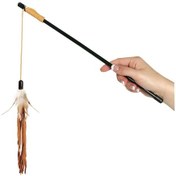 Resim Karlie Flamingo 50 CM Deri Tüylü Kedi Oltası 