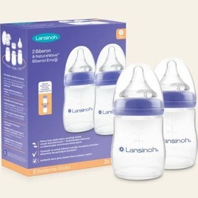 Resim Lansinoh 160 ml x 2 PP Biberon Seti STD - STD / STD 