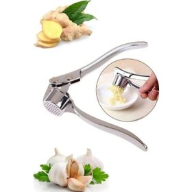 Resim Paslanmaz Sarımsak Ezici Gümüş 