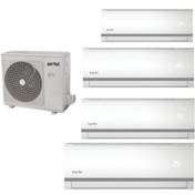 Resim Airfel 4+1 İnverter 9+12+12+18 42000 Btu\u002Fh A+++ Enerji Sınıfı R32 İnverter Multi Split Duvar Tipi Klima 