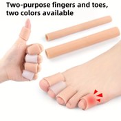 Resim Soft Finger & Toe Cover - Spor, Fitness Günlük Kullanım için Serbest Kesim, Yumuşak Silikon Malzeme 