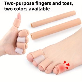 Resim Soft Finger & Toe Cover - Spor, Fitness Günlük Kullanım için Serbest Kesim, Yumuşak Silikon Malzeme 