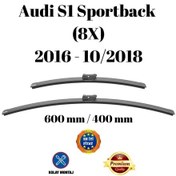 Resim Audi S1 Sportback 8x 2016 2017 2018 Uyumlu Ön Cam Silecek Süpürgesi Takımı 600/400mm Silbak Sb2416c2 