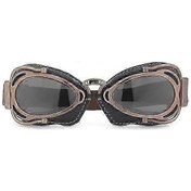 Resim Retro Vintage Pilot Motosiklet Kruvazörü Scooter Biker Gözlükleri 
