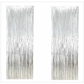 Resim 2 Adet Gümüş Arka Fon Perde Tüm Yaşlar 