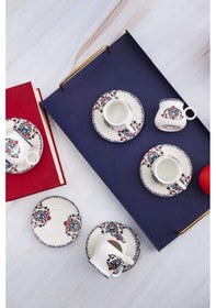 Resim Karaca Hattat 6 Kişilik Kahve Fincanı Takımı 90 ml 