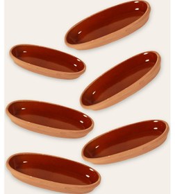 Resim 6'lı Toprak Sırlı Balık Güveci-balık Tavası 27x13x4 