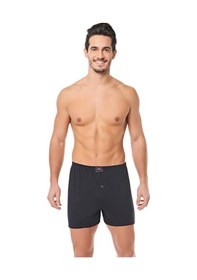 Resim 10 Adet Siyah Renk Penye Boxer Siyah 