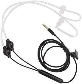 Resim Sonew 2 Renk İsteğe Bağlı Hava Tüpü Kulaklık, Erkek ve Kadın Spor ve Seyahat için Thansparent Kullanıcı Dostu Hava Tüpü (siyah) 