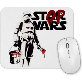 Resim Baskı Dükkanı Star Wars Stop Wars Mouse Pad 