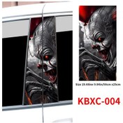 Resim Korku Palyaço Araba Çıkartma Otomobil B Sütun Su Geçirmez Güneş Koruyucu Dekorasyon Kapağı 004 2pcs 1 Piece Set 