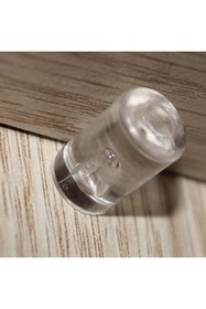 Resim GLASWEN Raf Pimi Plastik Başlı Cam Tutucu Çivisi Mobilya Dolap Pimi Şeffaf (50 Adet) 