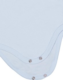 Resim Civil Baby Düz Renkli Uzun Kol 12-36 Ay Çıtçıtlı Badi - Mavi - Mavi / 12-18 Ay 