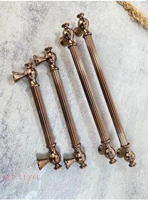 Resim Hitit 128 Mm Bronz Modern Metal Kulp Modelleri Lüks Country Mutfak Dolap Çekmece Mobilya Kulbu Bronz 