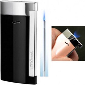 Resim S.T. Dupont Slim 7 Çakmak 027700 Krom/parlak Siyah 