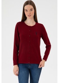 Resim U.s. Polo Assn. Kadın Bordo Hırka Triko 50313624-vr014 Bordo 
