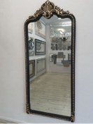 Resim Ayna Denizi Princess Great Black Gold Model Siyah Altın Renk Dekoratif Boy Aynası 