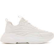 Resim Derimod Kadın Beyaz Bağcıklı Kalın Tabanlı Sneaker 25SFD431114 