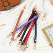 Resim 1 adet 28cm PU Deri Çanta Askısı - Ayarlanabilir & Değiştirilebilir Metal Döner Tokalı Çanta Kemeri, Dayanıklı & Rahat, Çok Renkli Seçenekler (Kahverengi, Mor, Kırmızı, Siyah, Beyaz) Şık Çanta Aksesuarları, Omuz Çantası Dönüştürme | Renkli Çanta Askıları | PU Deri Askı, Çanta Askısı Crossbody, DIY Cüzdan Yapımı 